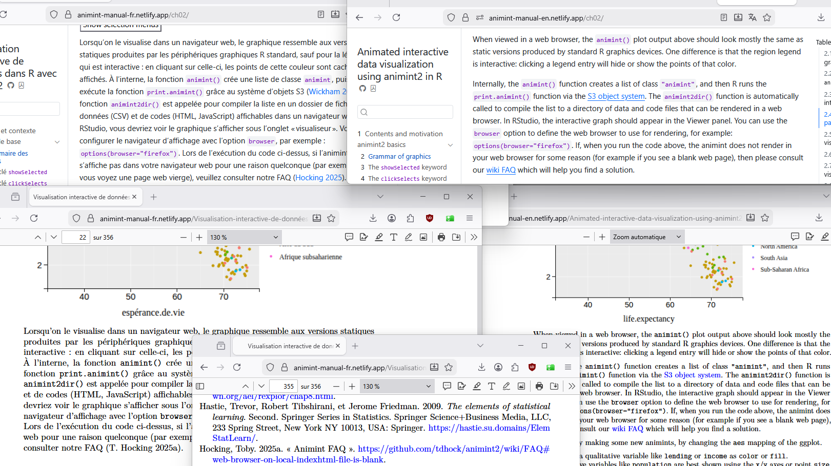 french and english links